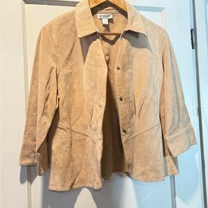Coldwater Creek Light Tan Women's Blazer Petite Medium